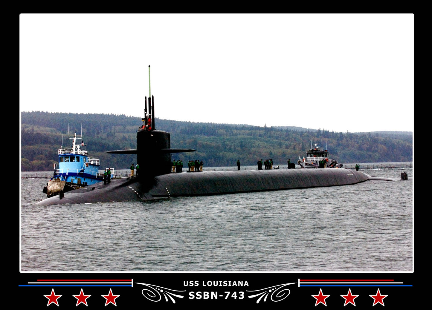USS Louisiana SSBN-743 Canvas Photo Print