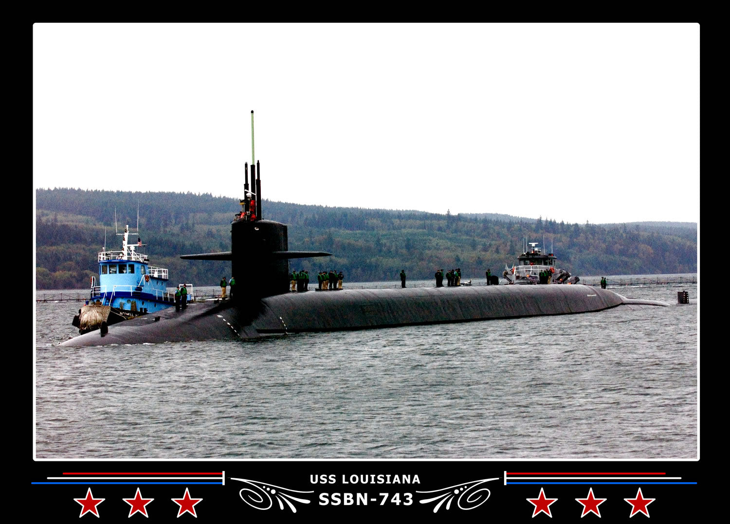 USS Louisiana SSBN-743 Canvas Photo Print