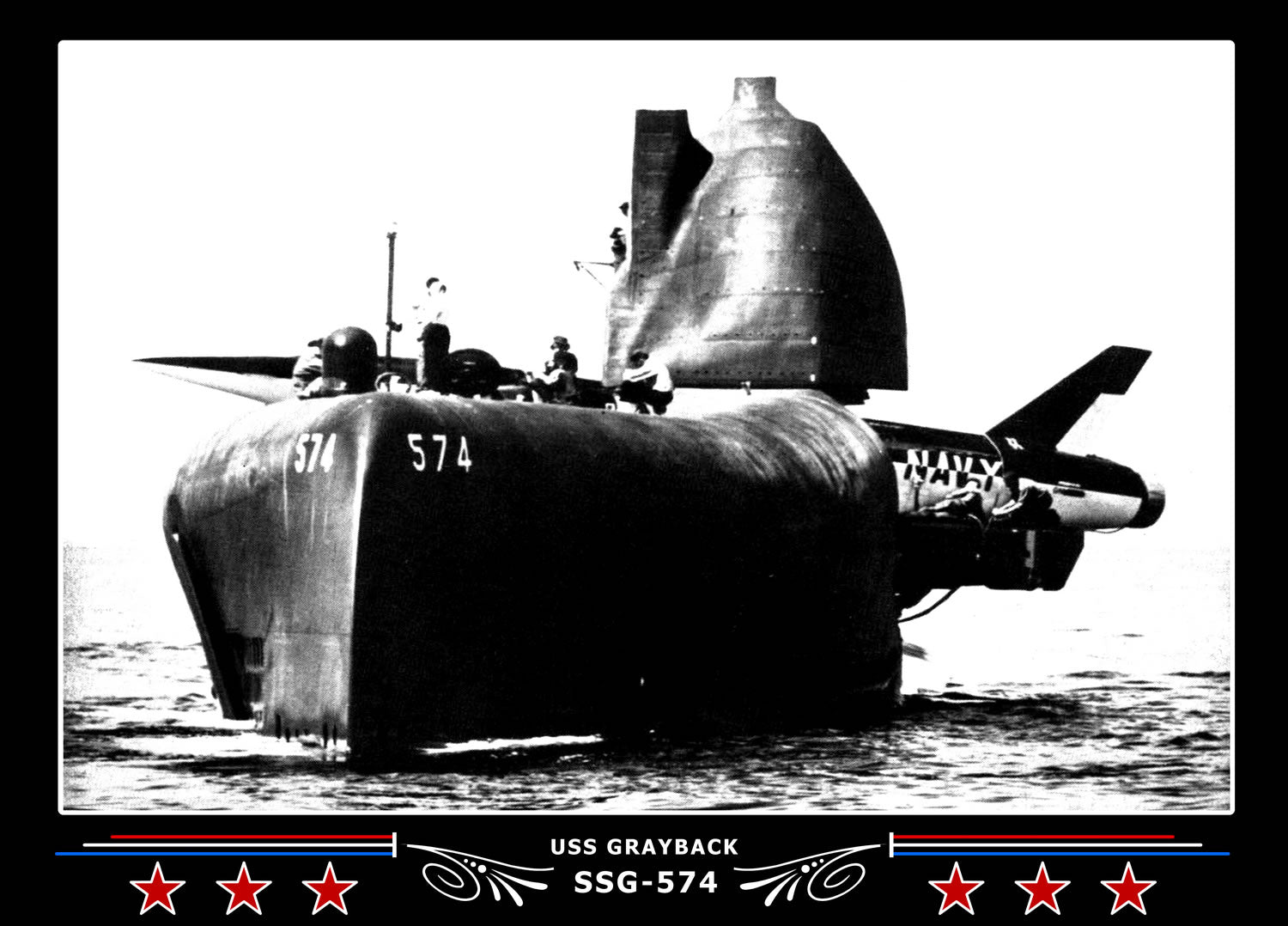 USS Grayback SSG-574 Canvas Photo Print