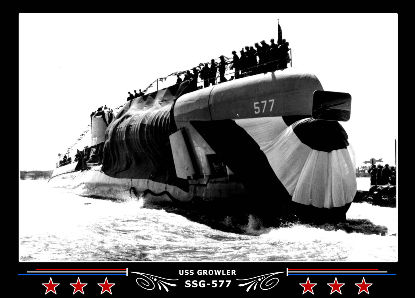 USS Growler SSG-577 Canvas Photo Print