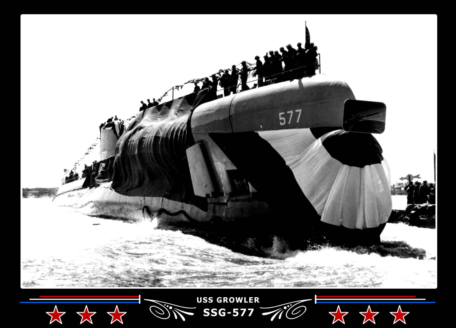 USS Growler SSG-577 Canvas Photo Print