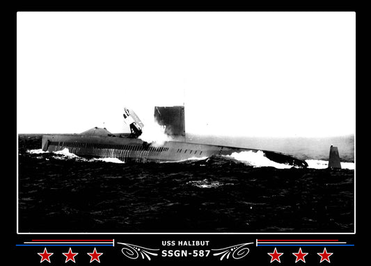 USS Halibut SSGN-587 Canvas Photo Print