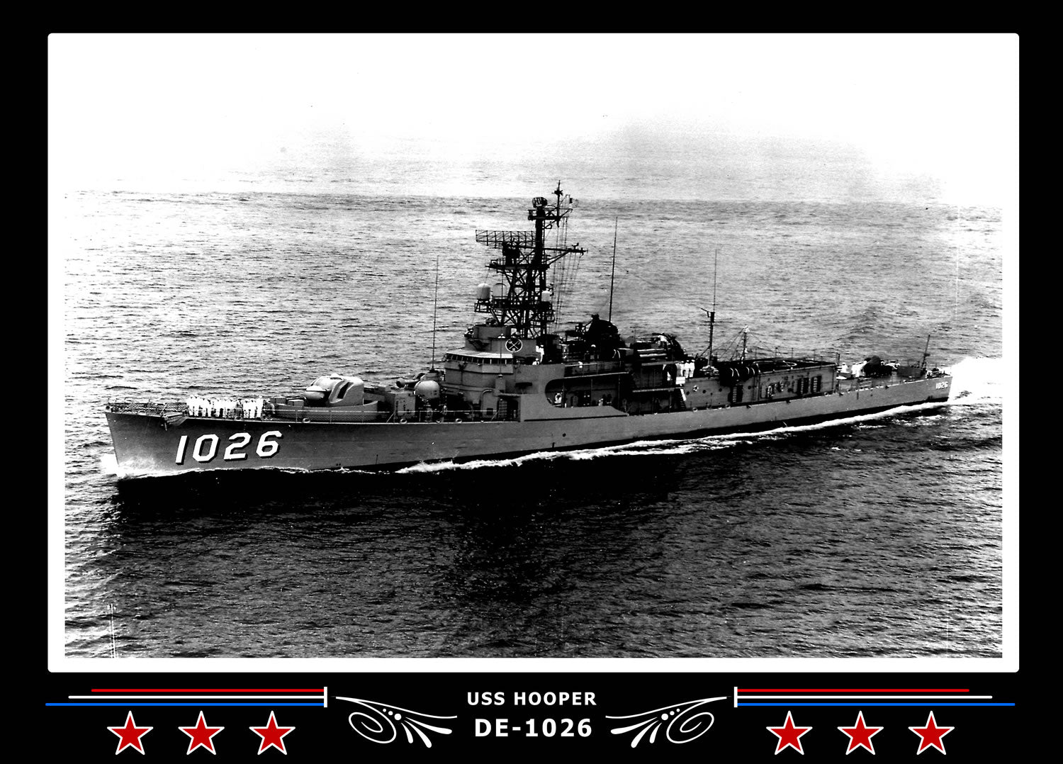USS Hooper DE-1026 Canvas Photo Print