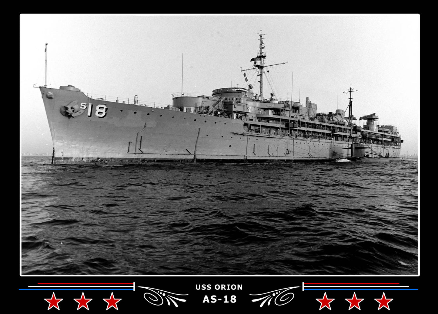 USS Orion AS-18 Canvas Photo Print