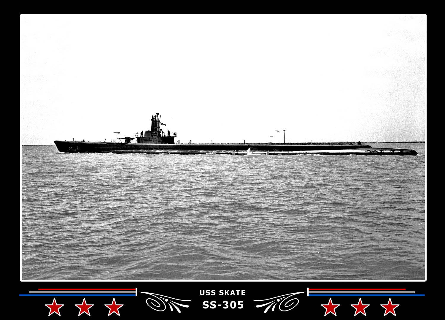 USS Skate SS-305 Canvas Photo Print