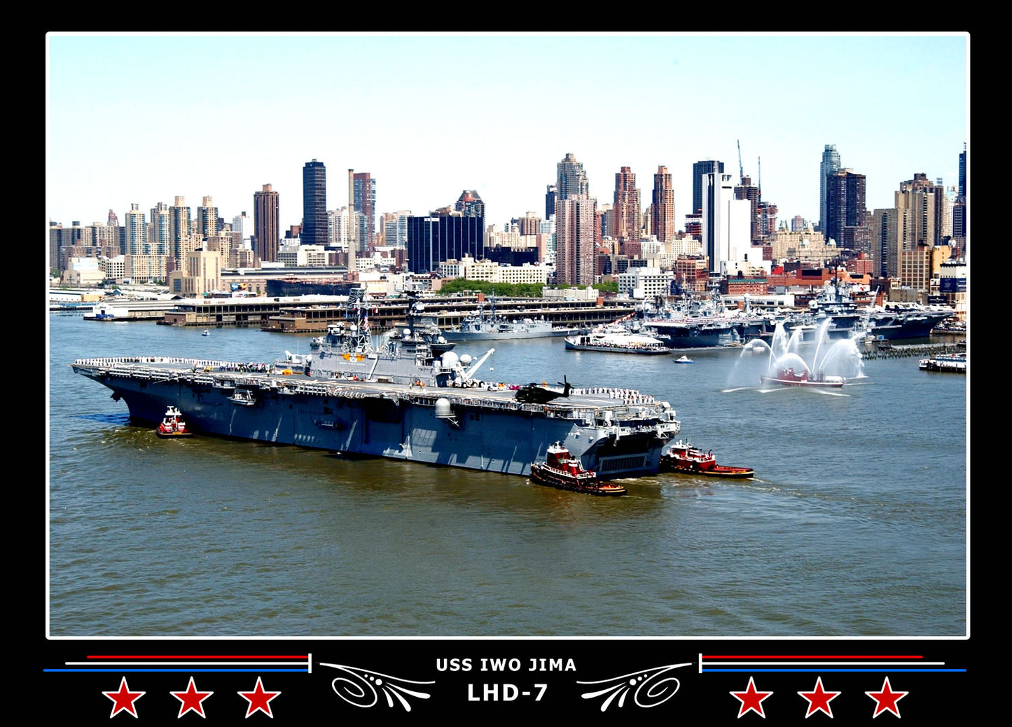USS Iwo Jima LHD7 Canvas Photo Print