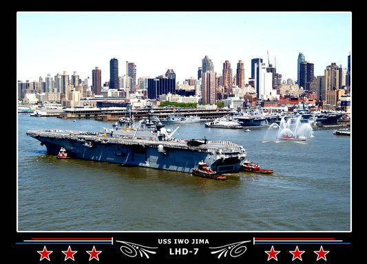 USS Iwo Jima LHD7 Canvas Photo Print