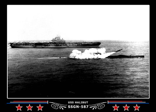 USS Halibut SSGN-587 Canvas Photo Print