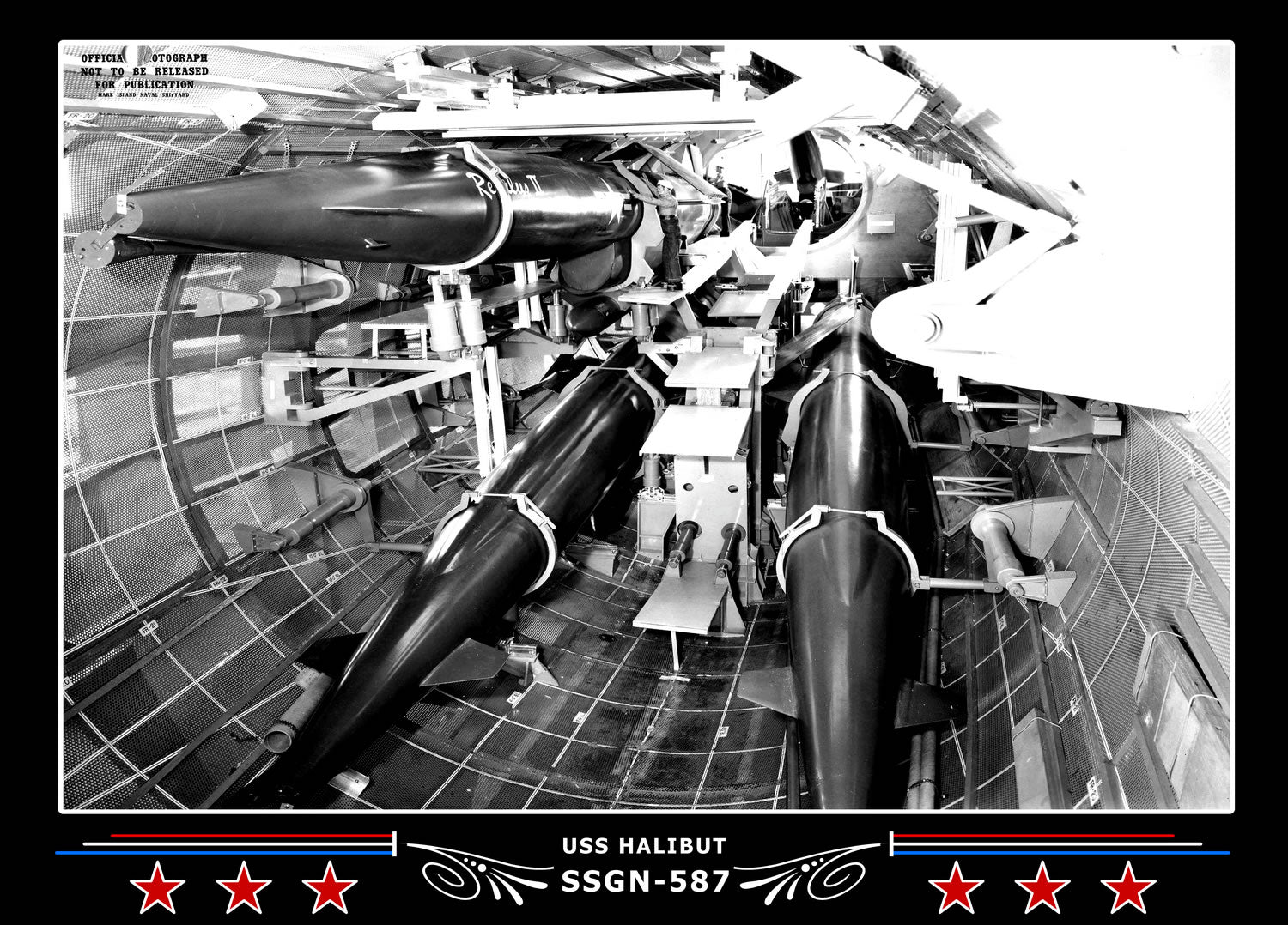 USS Halibut SSGN-587 Canvas Photo Print