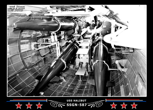 USS Halibut SSGN-587 Canvas Photo Print