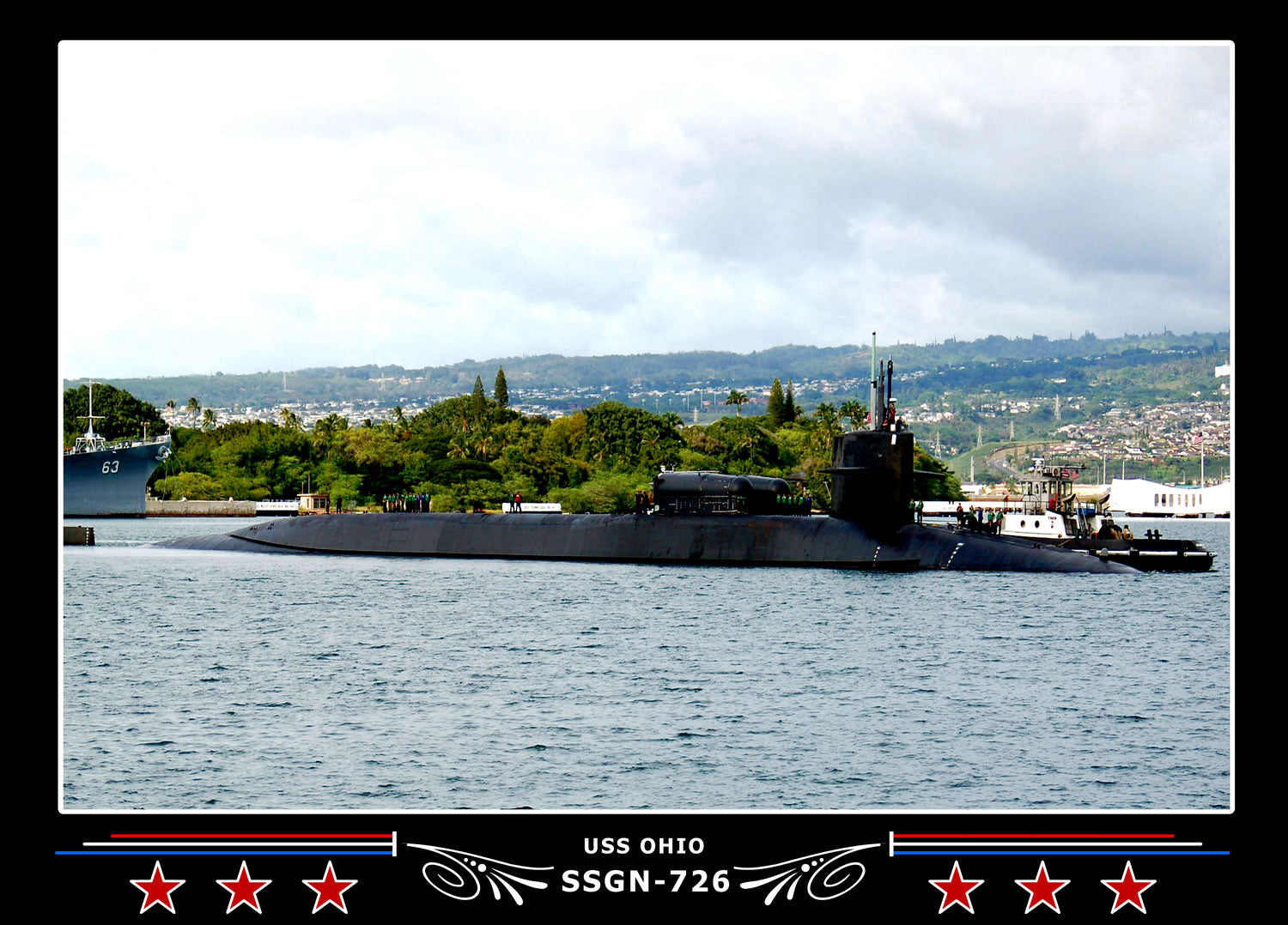 USS Ohio SSGN-726 Canvas Photo Print