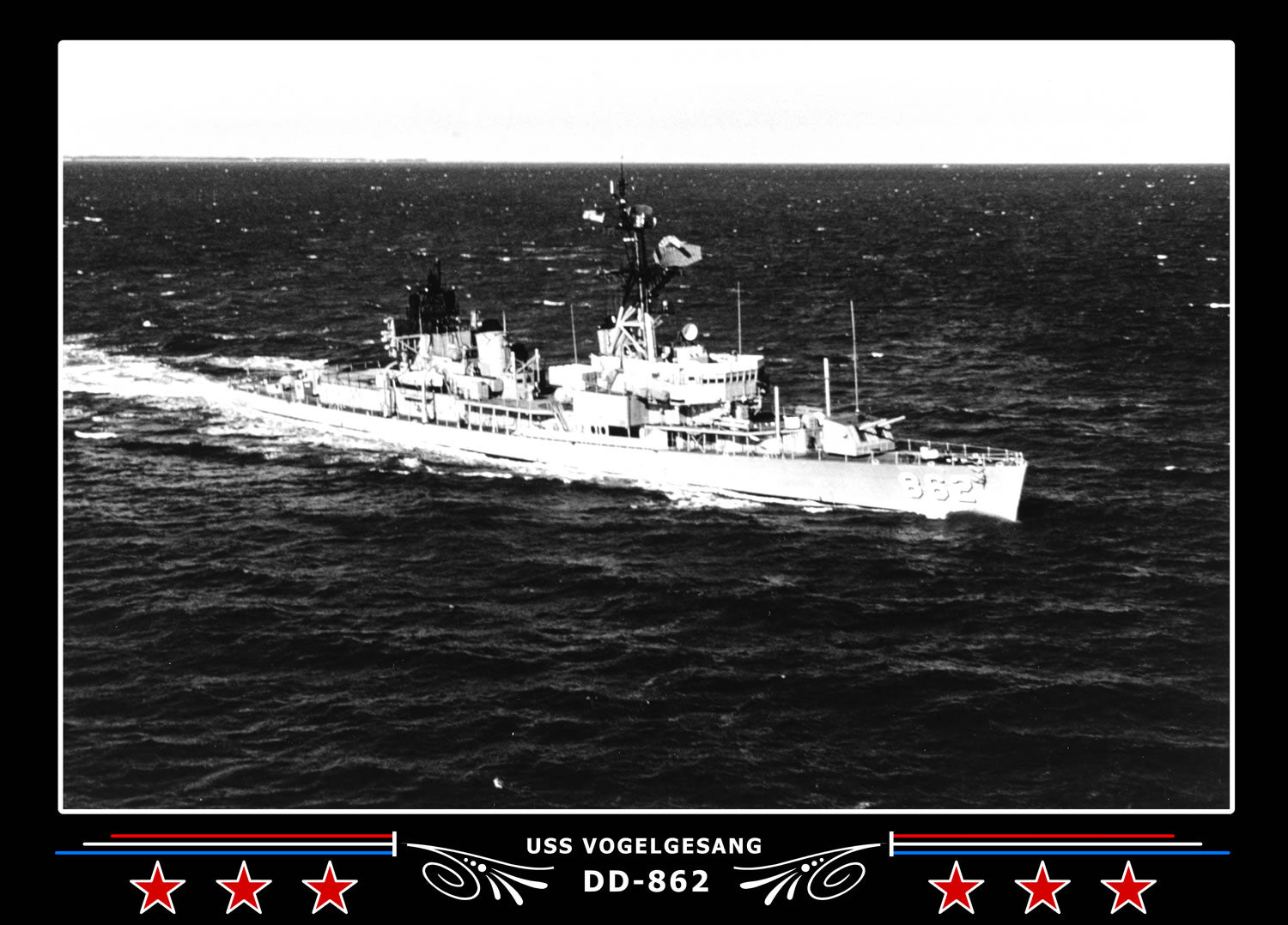 USS Vogelgesang DD-862 Canvas Photo Print