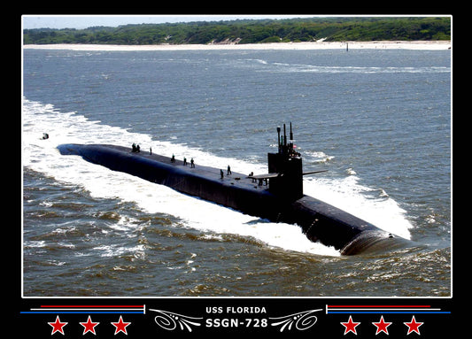 USS Florida SSGN-728 Canvas Photo Print