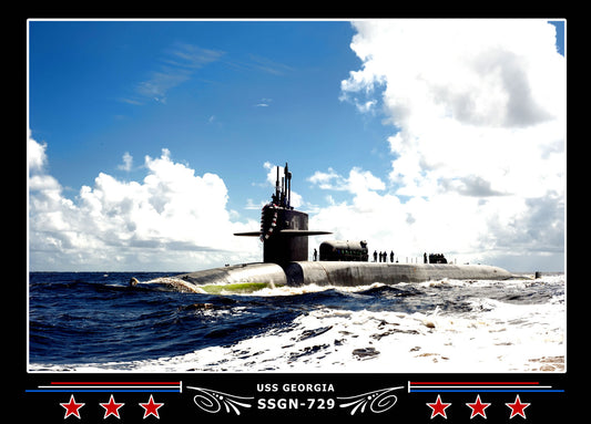 USS Georgia SSGN-729 Canvas Photo Print