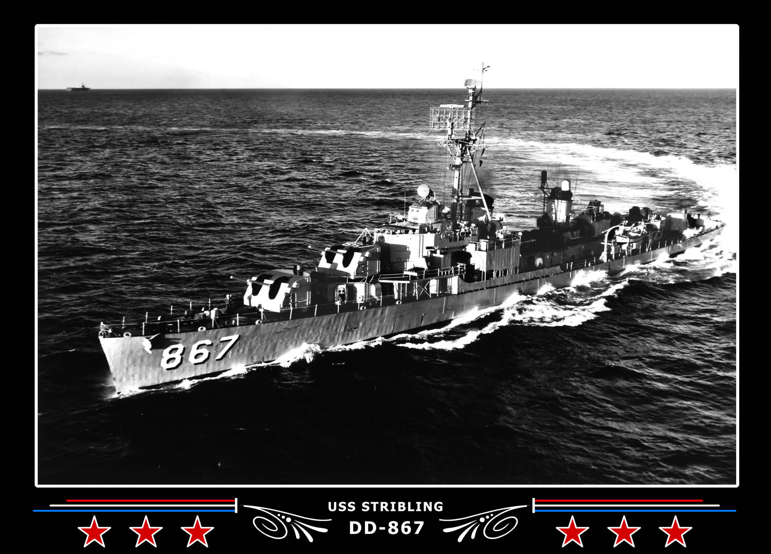 USS Stribling DD-867 Canvas Photo Print