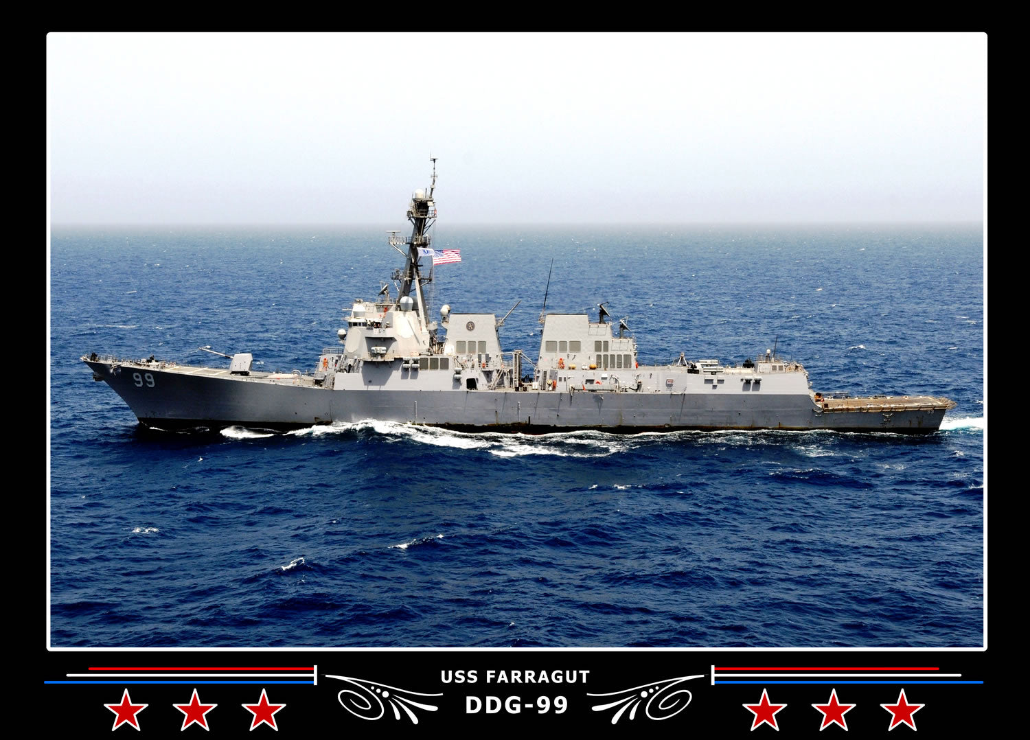 USS Farragut DDG-99 Canvas Photo Print