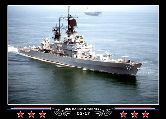 USS Harry E Yarnell CG-17 Canvas Photo Print