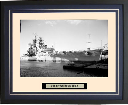 USS Little Rock CLG 4 Framed Photograph Blue 44CLG4