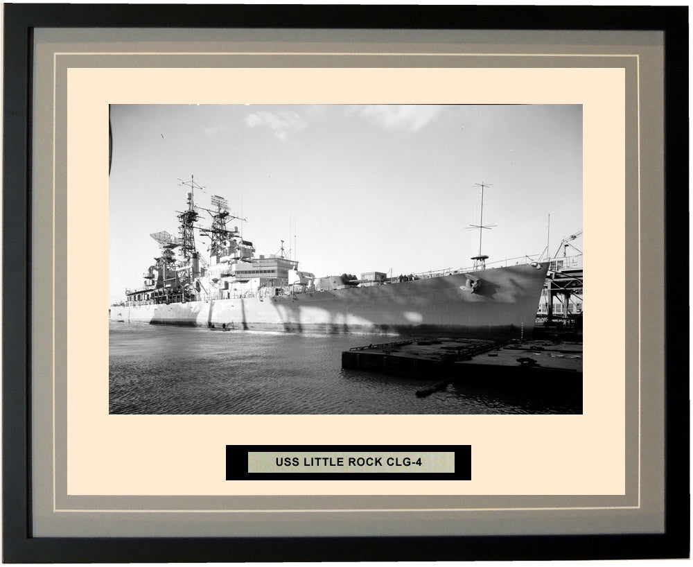 USS Little Rock CLG 4 Framed Photograph Grey 44CLG4