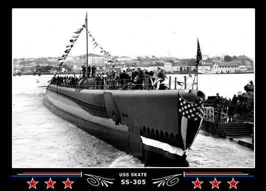 USS Skate SS-305 Canvas Photo Print