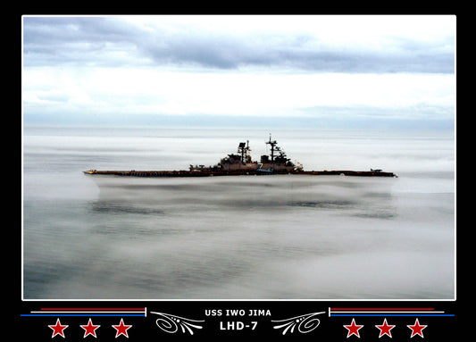 USS Iwo Jima LHD7 Canvas Photo Print
