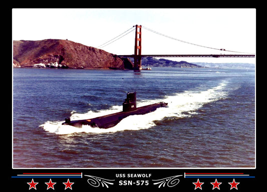 USS Seawolf SSN-575 Canvas Photo Print