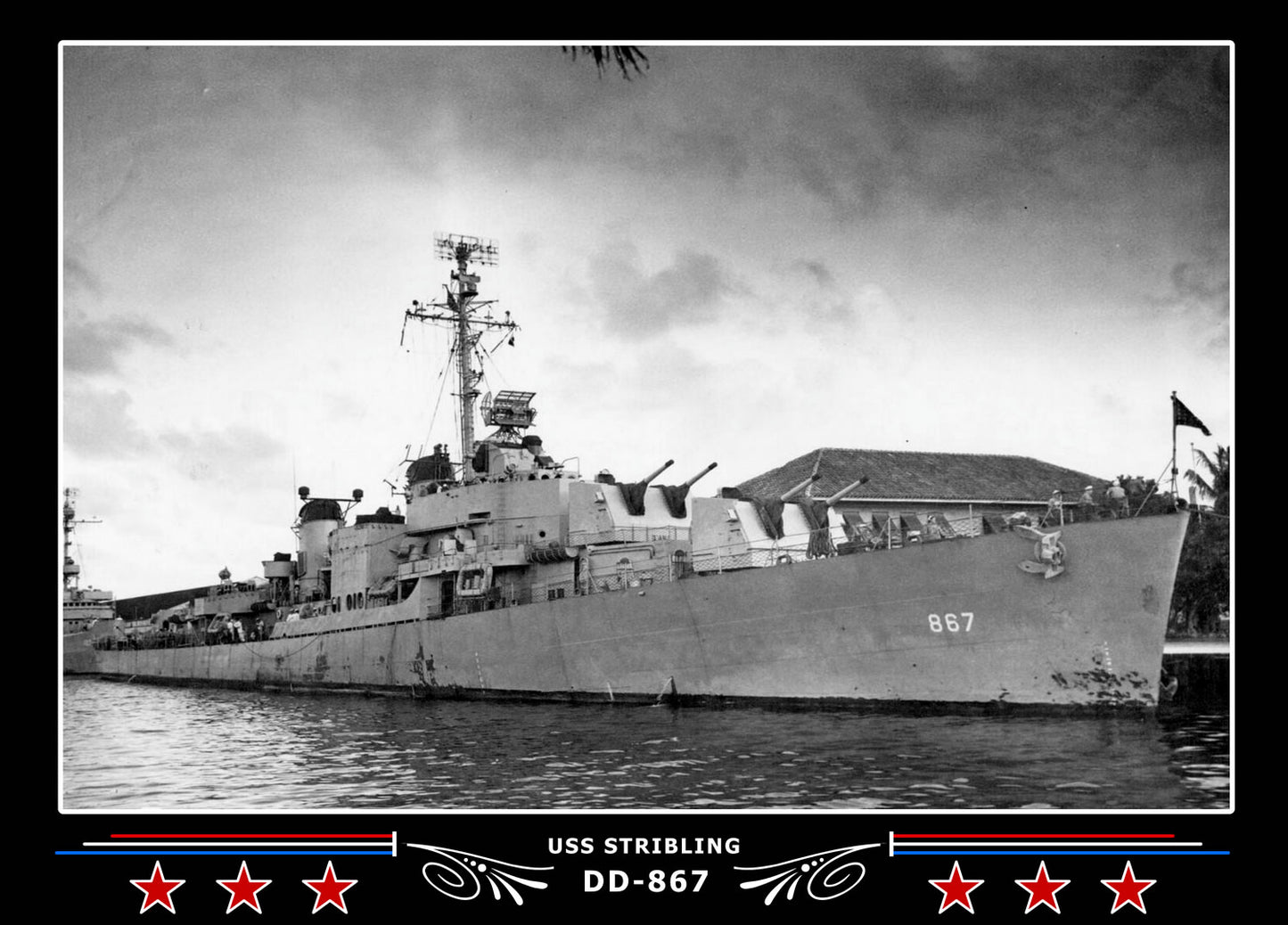 USS Stribling DD-867 Canvas Photo Print