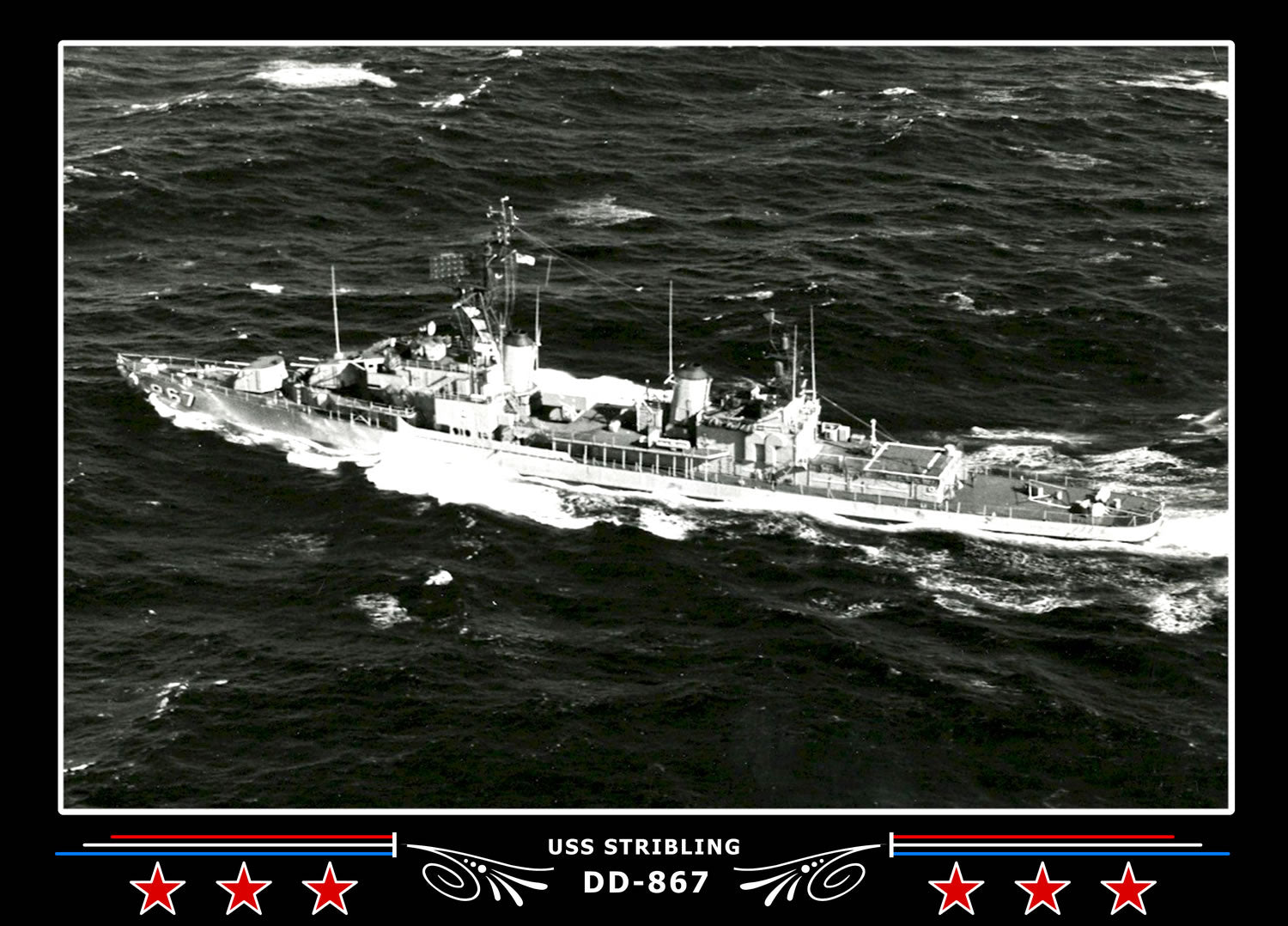USS Stribling DD-867 Canvas Photo Print