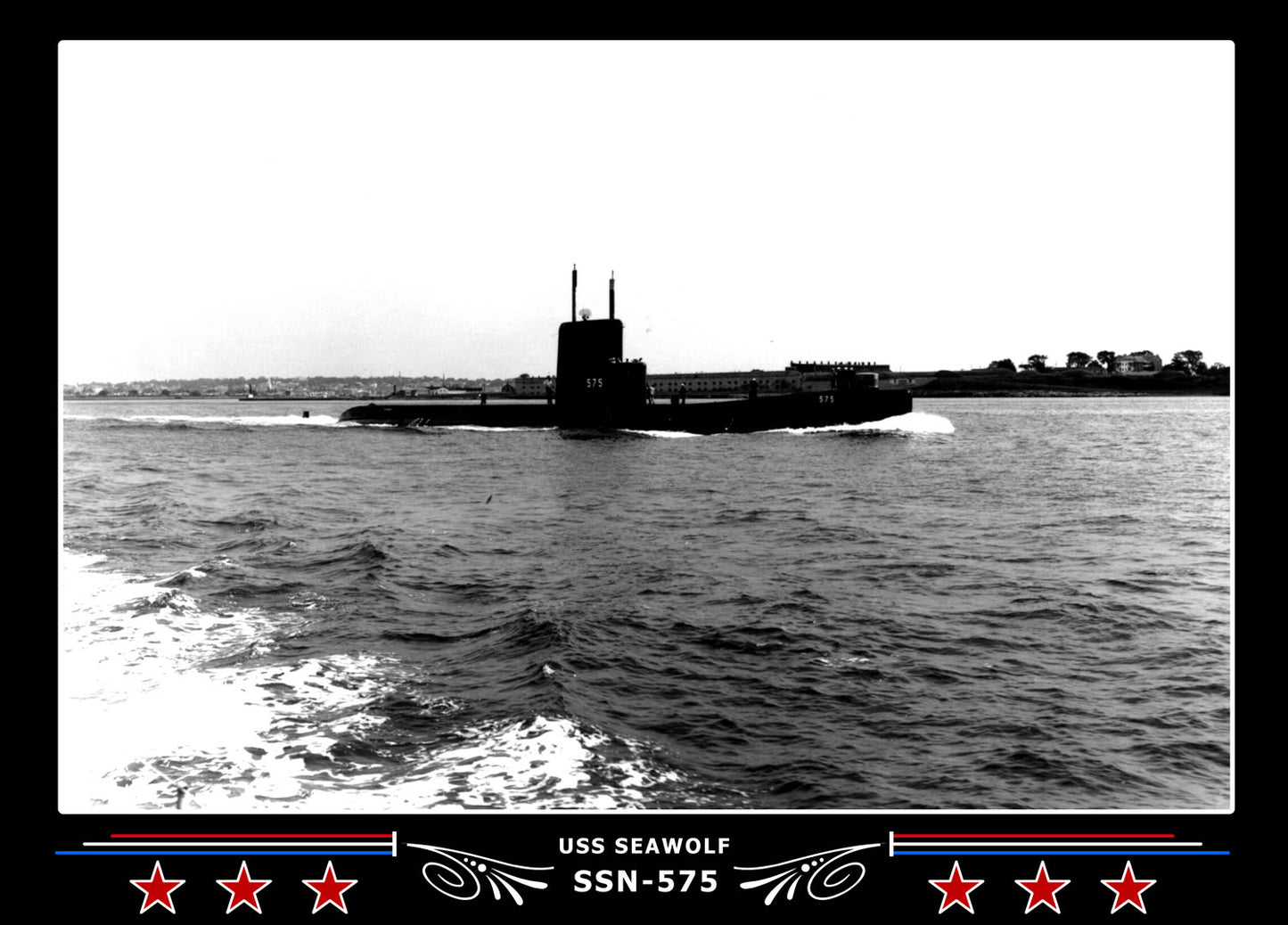USS Seawolf SSN-575 Canvas Photo Print