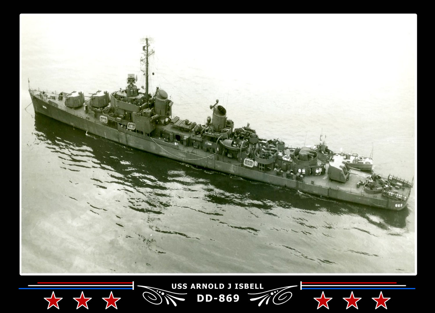 USS Arnold J Isbell DD-869 Canvas Photo Print