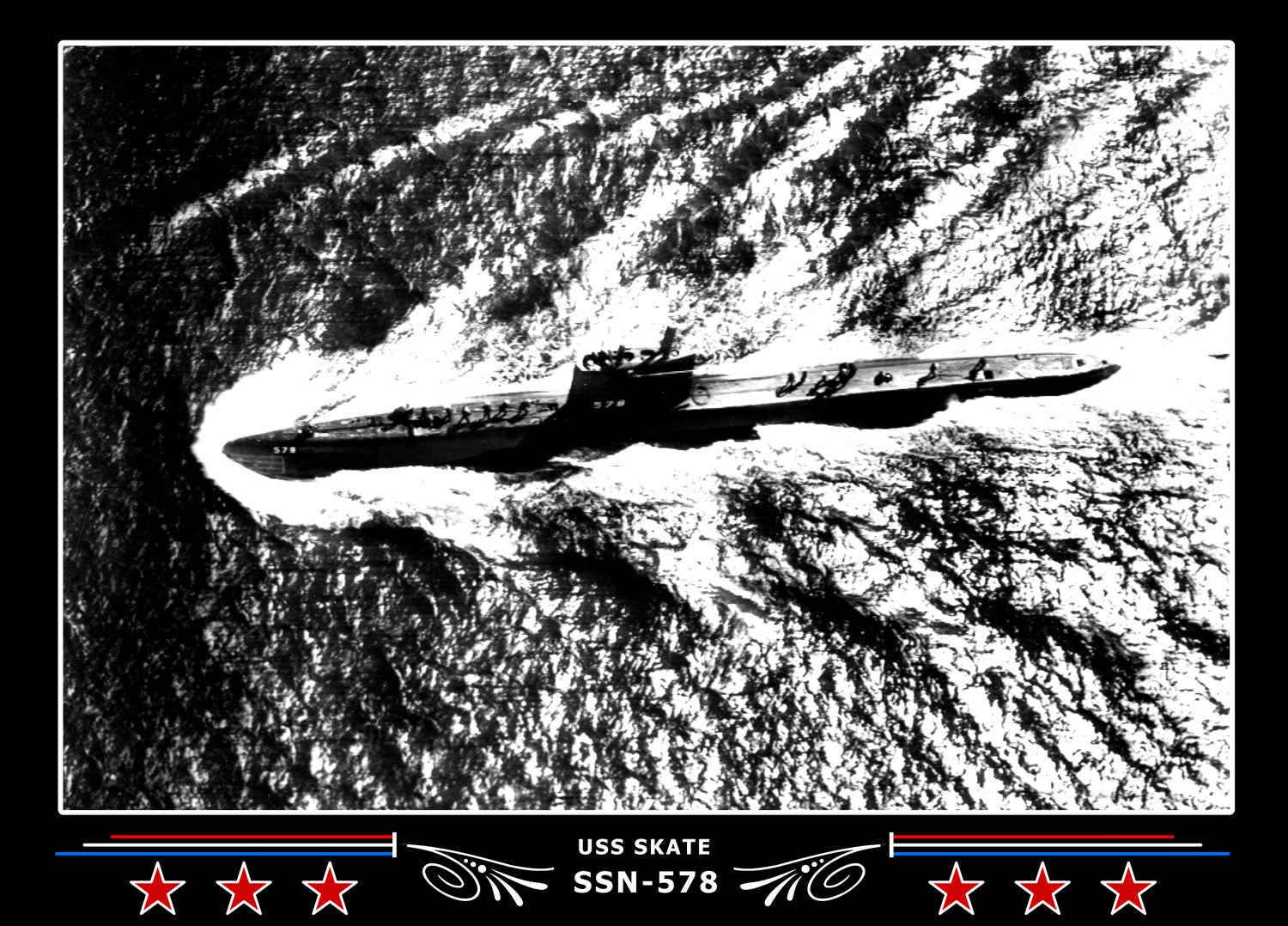 USS Skate SSN-578 Canvas Photo Print