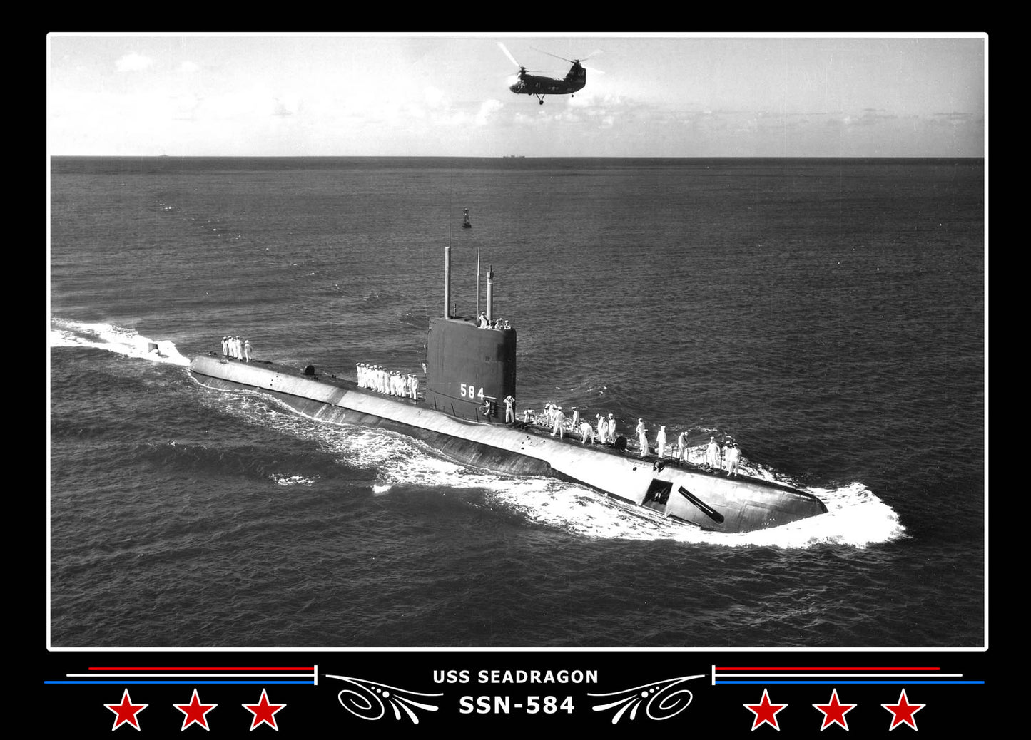 USS Seadragon SSN-584 Canvas Photo Print