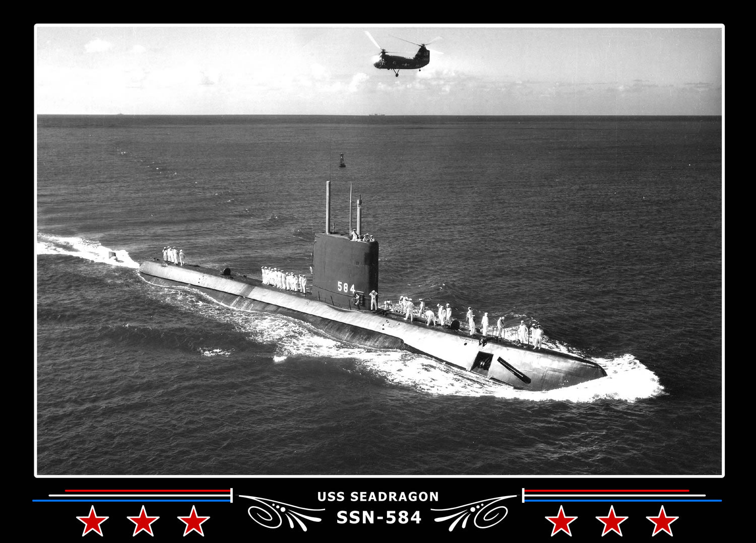 USS Seadragon SSN-584 Canvas Photo Print