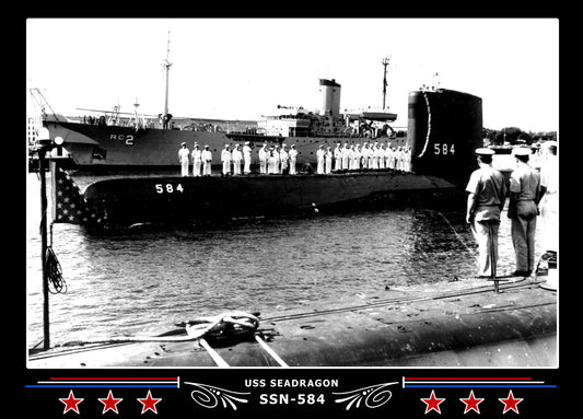 USS Seadragon SSN-584 Canvas Photo Print