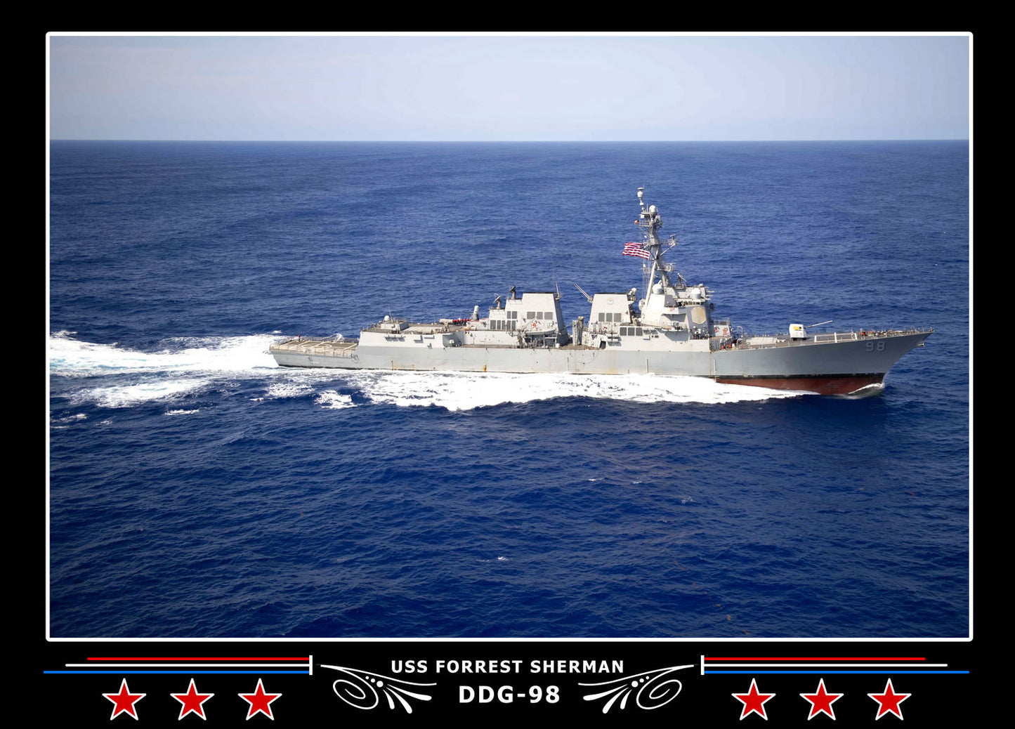 USS Forrest Sherman DDG-98 Canvas Photo Print