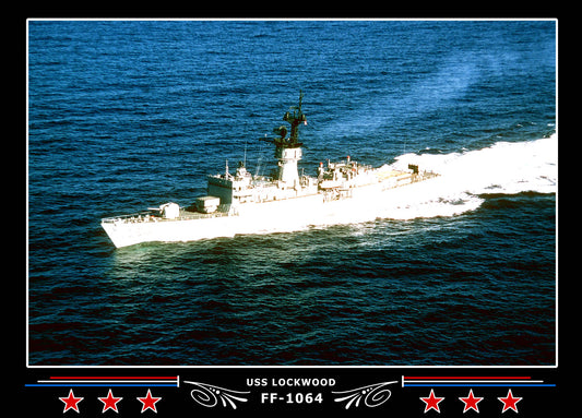 USS Lockwood FF-1064 Canvas Photo Print