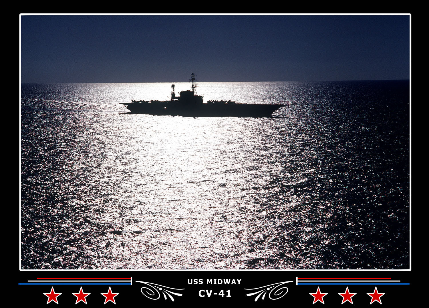 USS Midway CV-41 Canvas Photo Print
