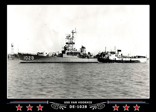 USS Van Voorhis DE-1028 Canvas Photo Print