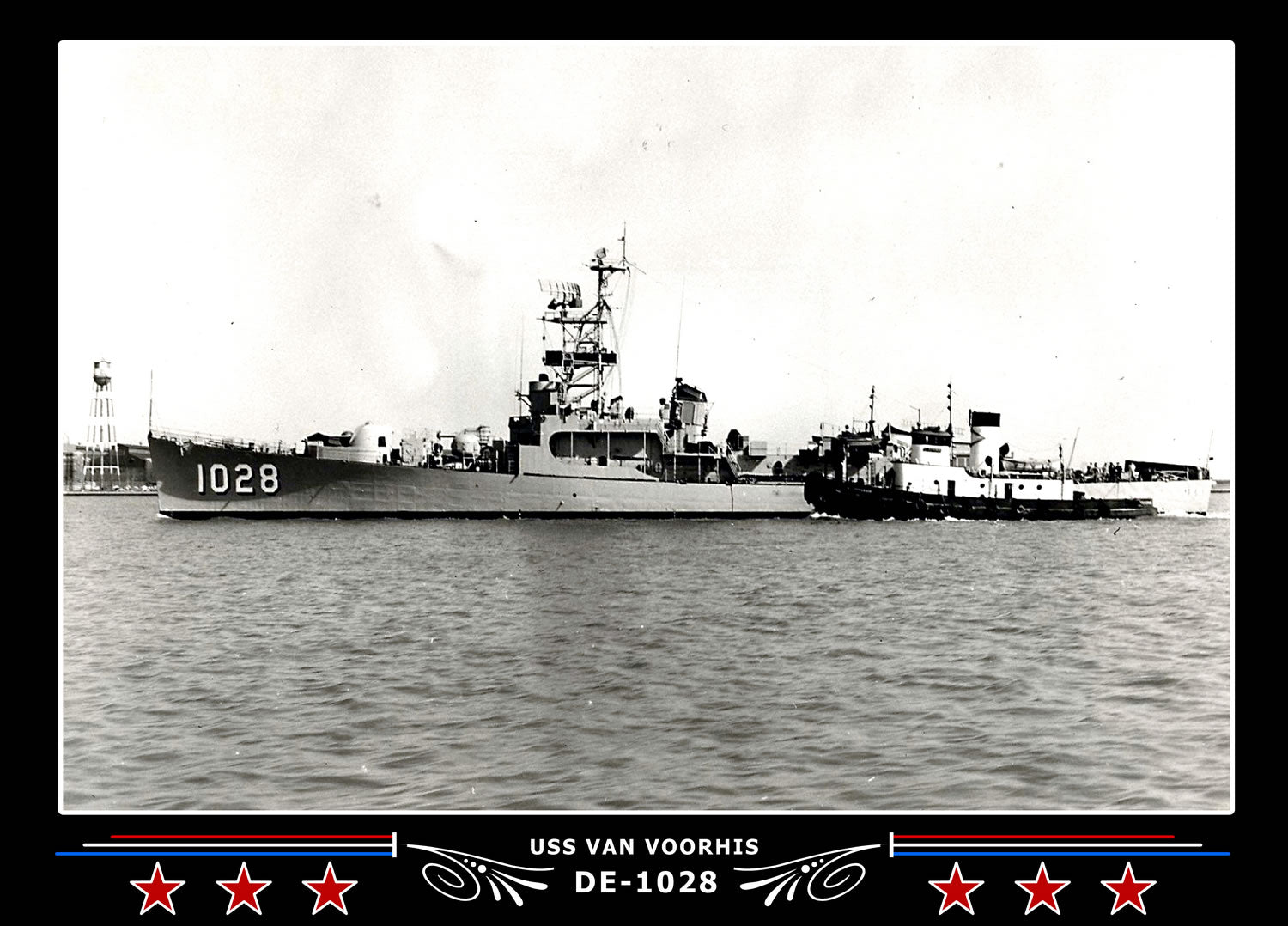 USS Van Voorhis DE-1028 Canvas Photo Print