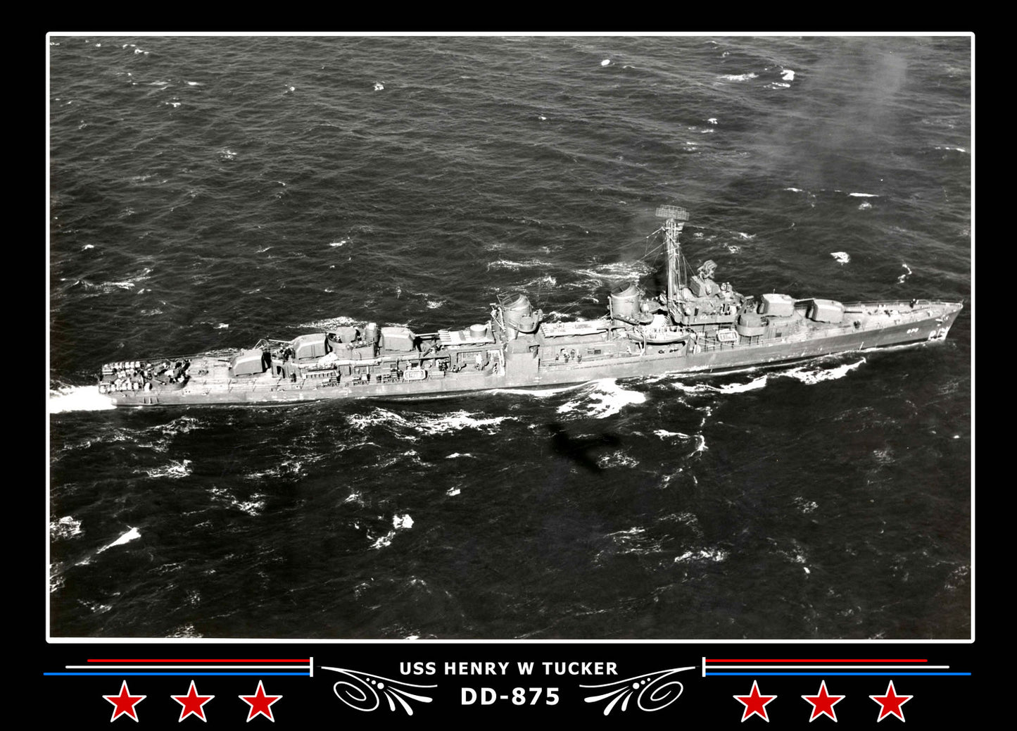 USS Henry W Tucker DD-875 Canvas Photo Print