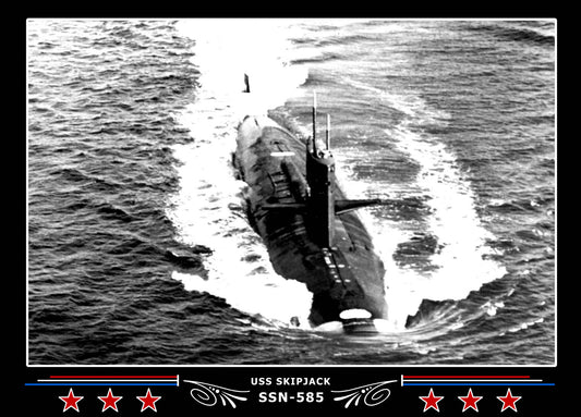 USS Skipjack SSN-585 Canvas Photo Print