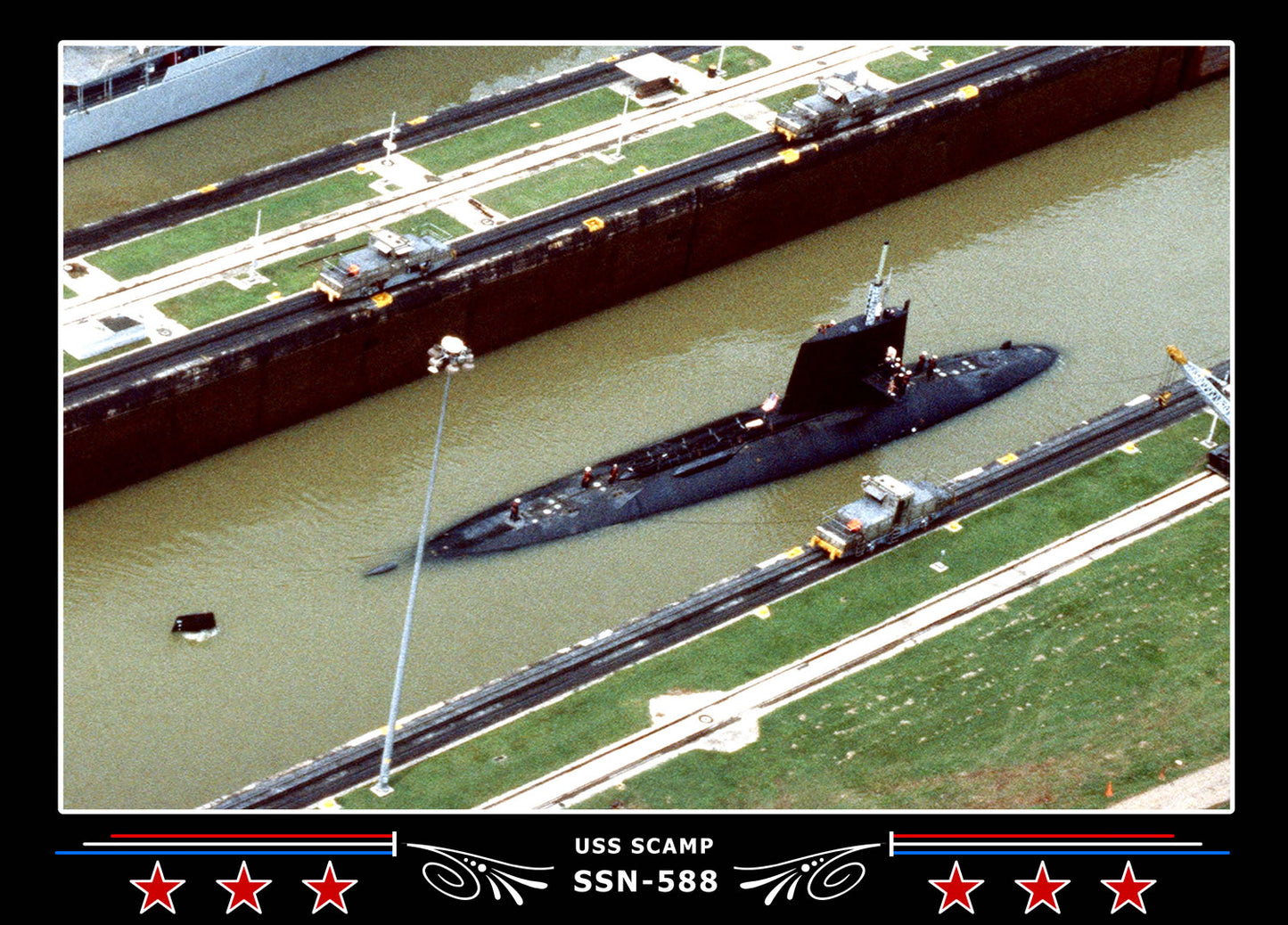 USS Scamp SSN-588 Canvas Photo Print