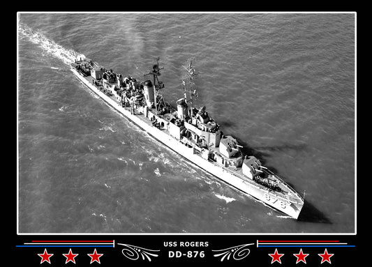 USS Rogers DD-876 Canvas Photo Print