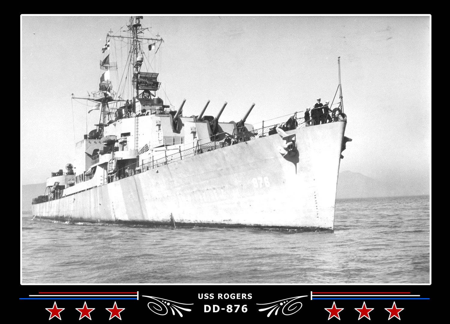USS Rogers DD-876 Canvas Photo Print – Navy Emporium