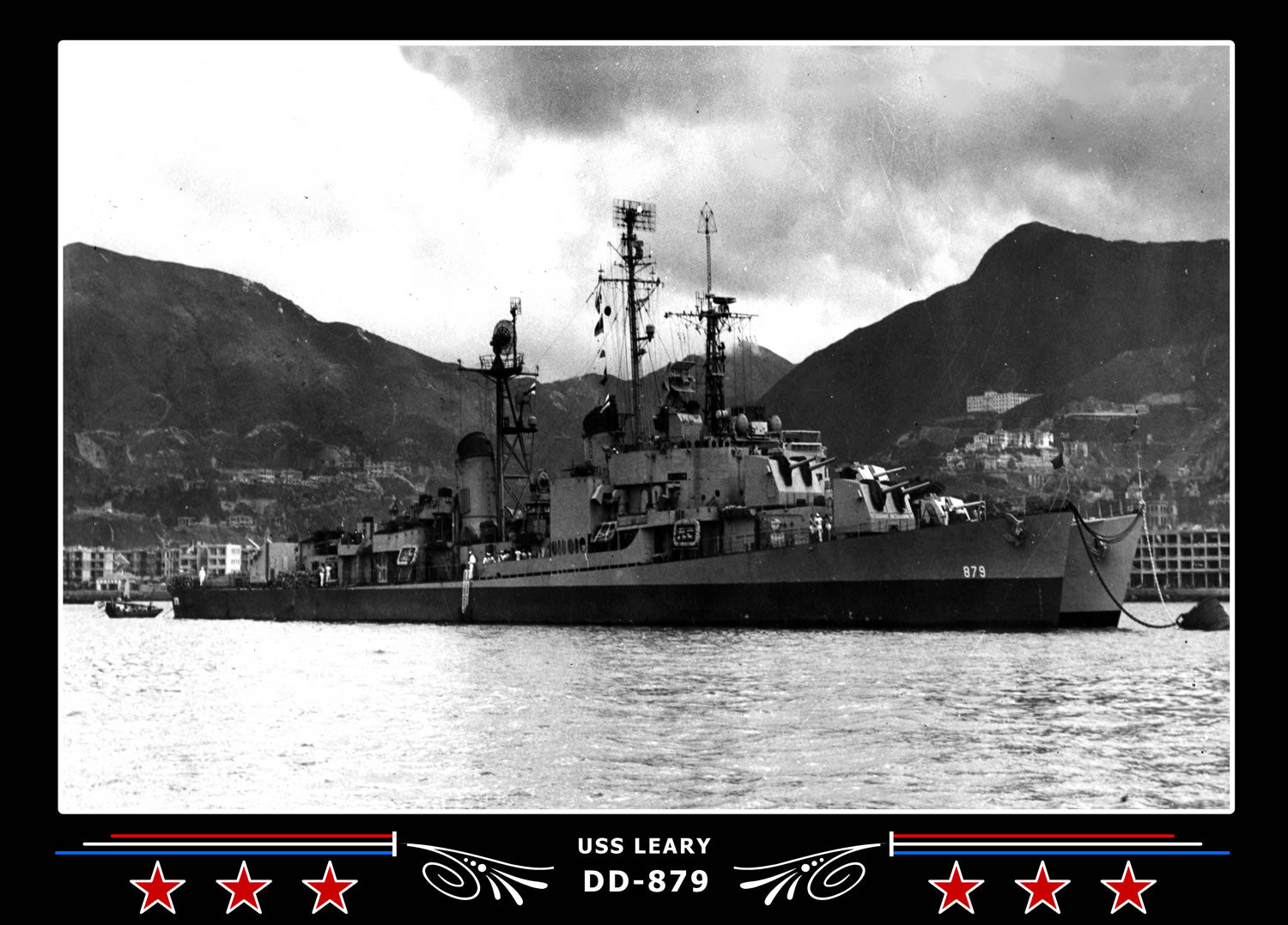 USS Leary DD-879 Canvas Photo Print