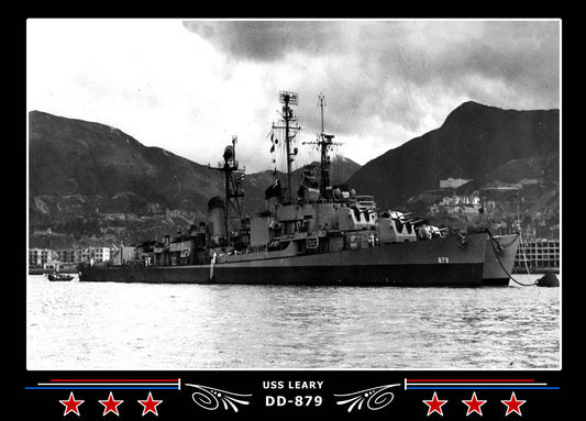 USS Leary DD-879 Canvas Photo Print