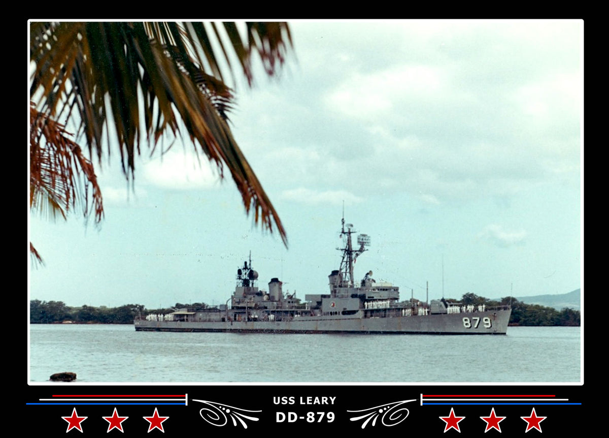 USS Leary DD-879 Canvas Photo Print