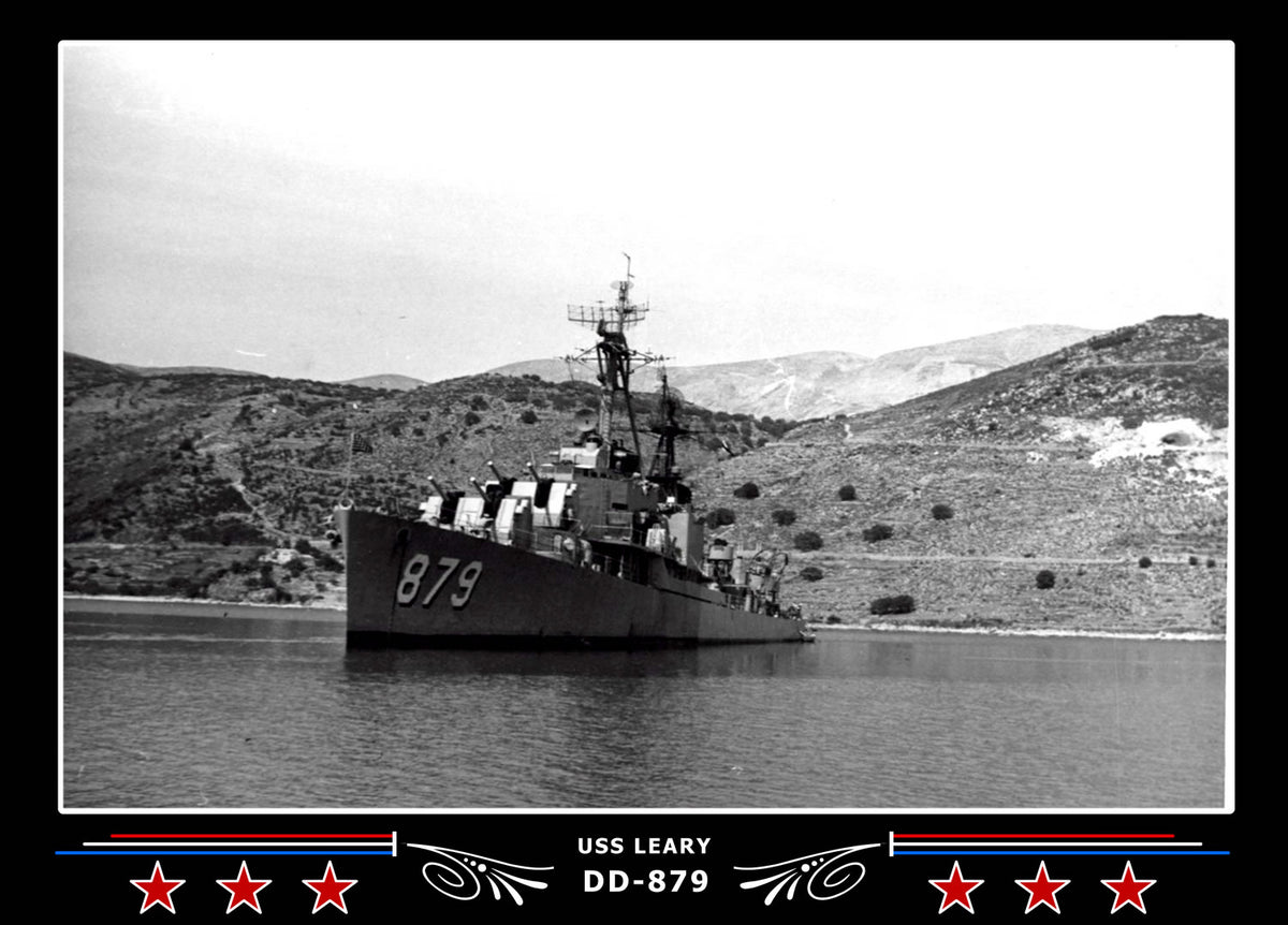 USS Leary DD-879 Canvas Photo Print
