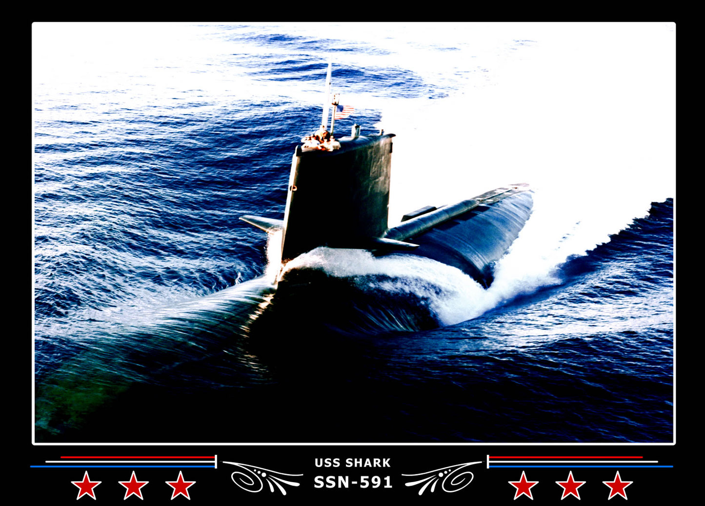 USS Shark SSN-591 Canvas Photo Print