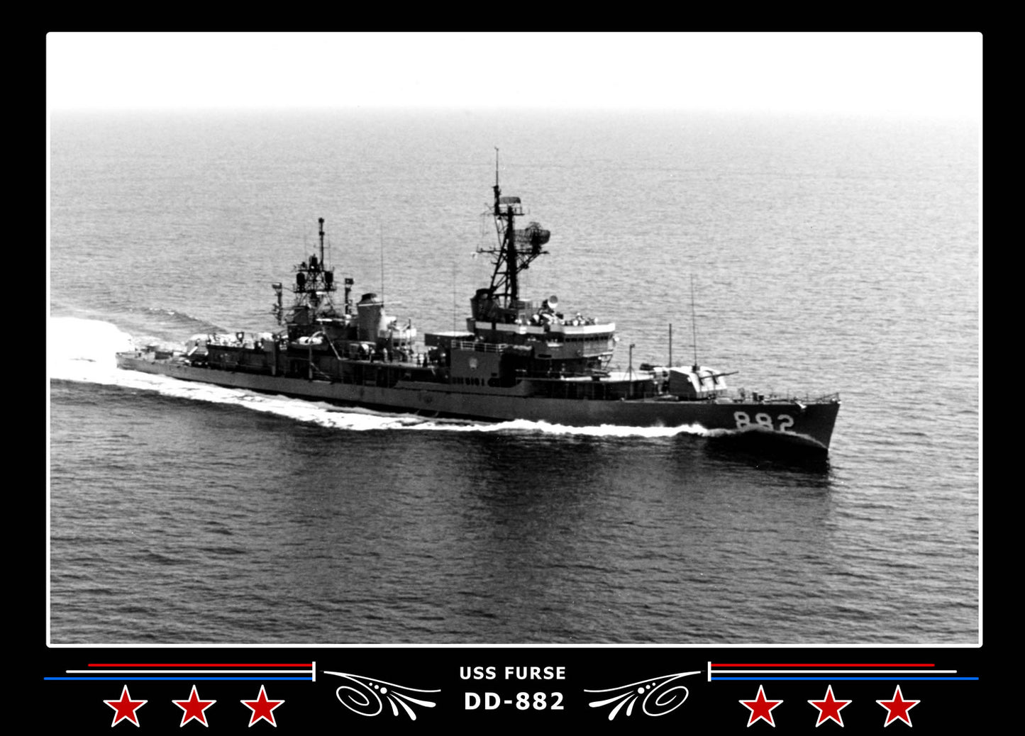 USS Furse DD-882 Canvas Photo Print